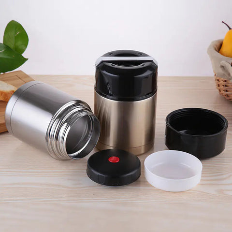 Stainless Steel Vacuum Insulated Cooking Jar and Lunch Box Frugal Finds Galore