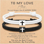 Milan Rope Braided Cross Bracelet Frugal Finds Galore