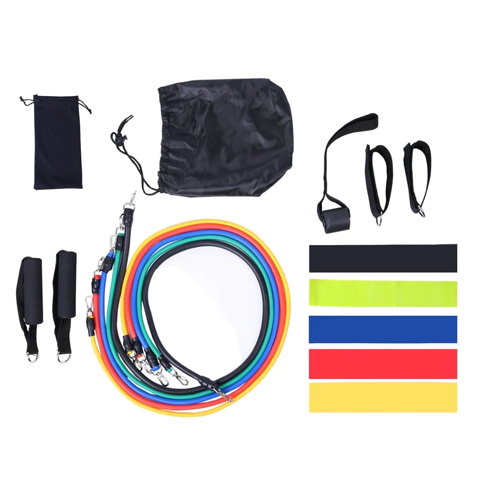 17-Piece Latex Resistance Bands