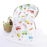 Double-layer Cartoon Print Baby Bath Towel Frugal Finds Galore