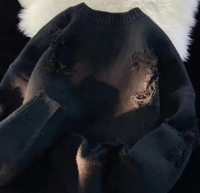 Autumn And Winter Ripped Sweater Frugal Finds Galore