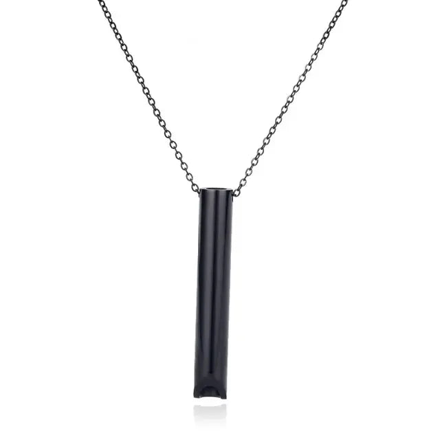 Breathable Anxiety Necklace In Stainless Steel