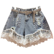 High-Waisted Diamond Korean Jeans Shorts Frugal Finds Galore