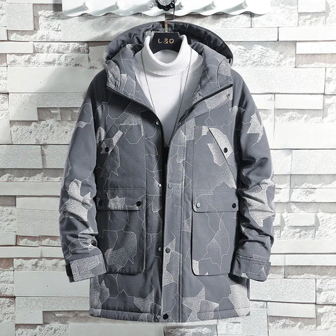 Men's Camouflage Hooded Warm Jacket for Fall/Winter Frugal Finds Galore