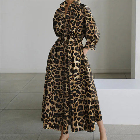 Fall Fashion Leopard Print Dress Frugal Finds Galore