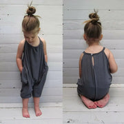 Girls' Sleeveless Cotton Jumpsuit for Summer Comfort Frugal Finds Galore