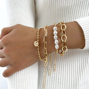 Glossy Chain Bracelet Set Frugal Finds Galore