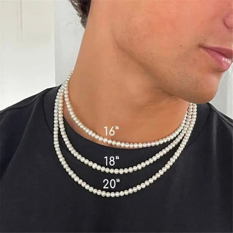 Pearl Necklace Men Frugal Finds Galore
