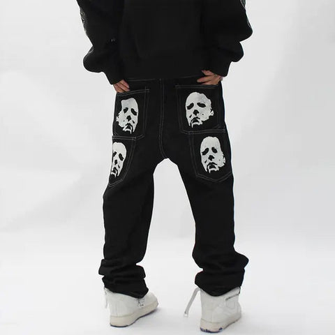 Streetwear Embroidery Baggy Jeans Frugal Finds Galore