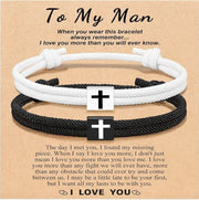 Milan Rope Braided Cross Bracelet Frugal Finds Galore