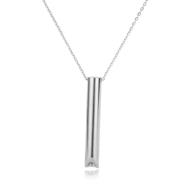 Breathable Anxiety Necklace In Stainless Steel