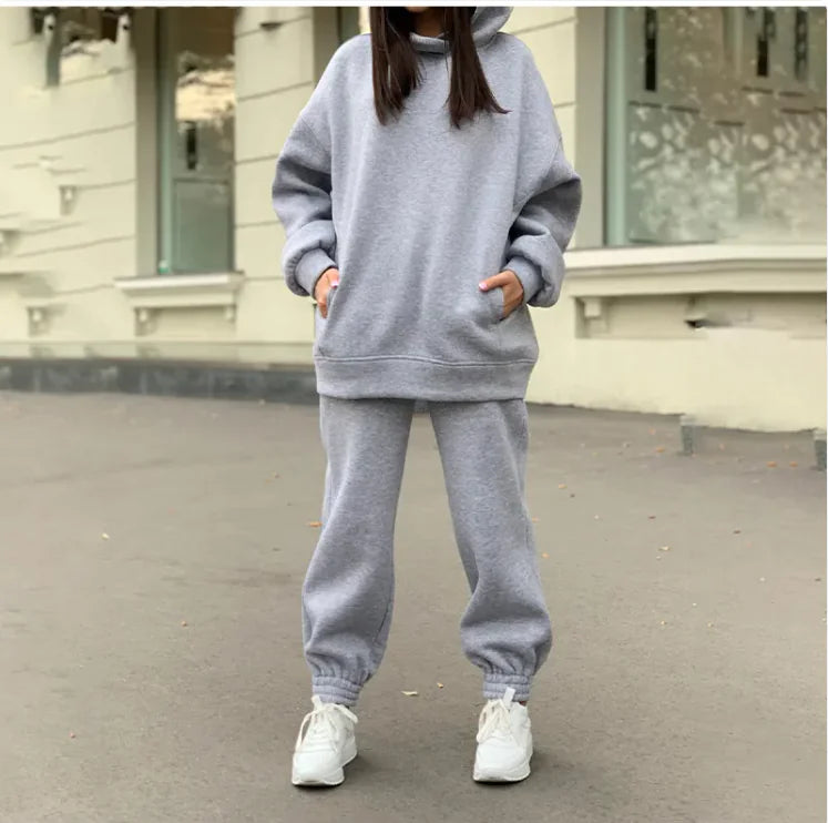 Cozy Hooded Plush Sweatshirt