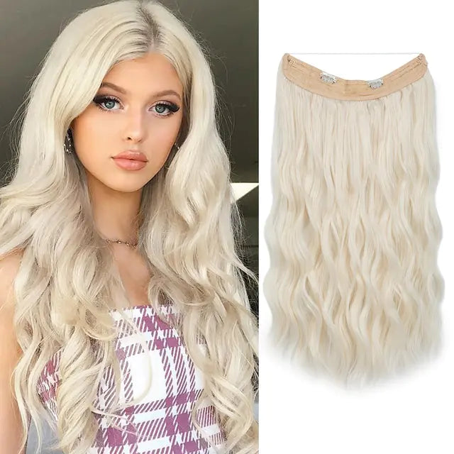 SARLA Synthetic Wave Clip-in Hair Extensions