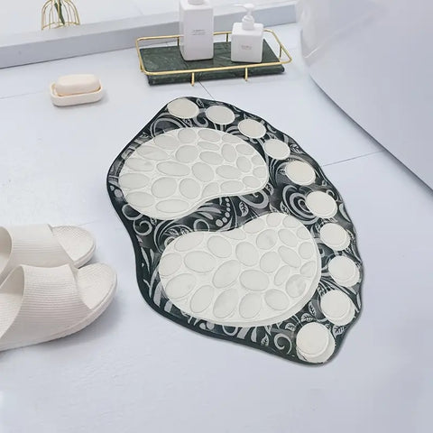 Cobblestone Patterned Non-Slip Bathroom Rug 39x59CM Frugal Finds Galore