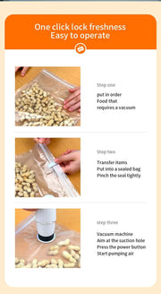 Vacuum Food Storage Bag Set with Electric Pump Frugal Finds Galore