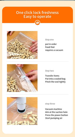 Vacuum Food Storage Bag Set with Electric Pump Frugal Finds Galore