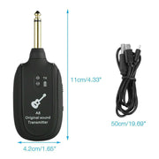 UHF Guitar Wireless System Transmitter+Receiver Built In Rechargeable Battery Frugal Finds Galore
