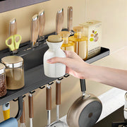 Wall-mounted Multi-function Kitchen Rack for Utensils Frugal Finds Galore