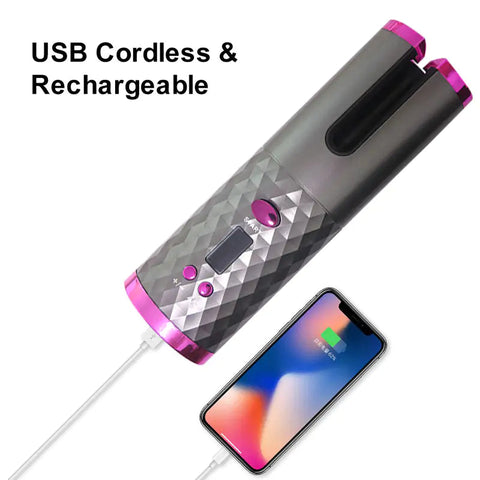 Cordless Auto Rotating Ceramic Hair Curler Frugal Finds Galore