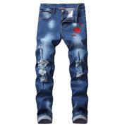 Embroidered Stretch Jeans for Men Frugal Finds Galore