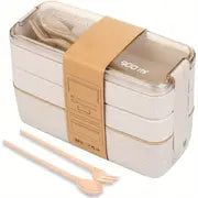 3-in-1 Bento Box Set with Utensils and Dividers Frugal Finds Galore
