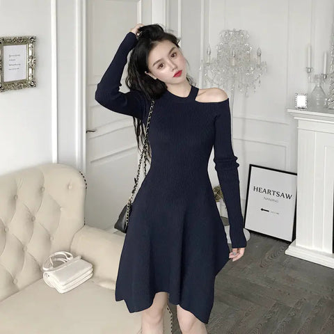 Off-Shoulder Knitted Dress, Sweater Dress Frugal Finds Galore
