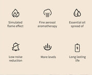 Flame Humidifier with Aromatherapy & Ambient Lighting Frugal Finds Galore