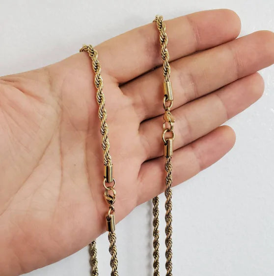 Twisted Rope Chain Necklace