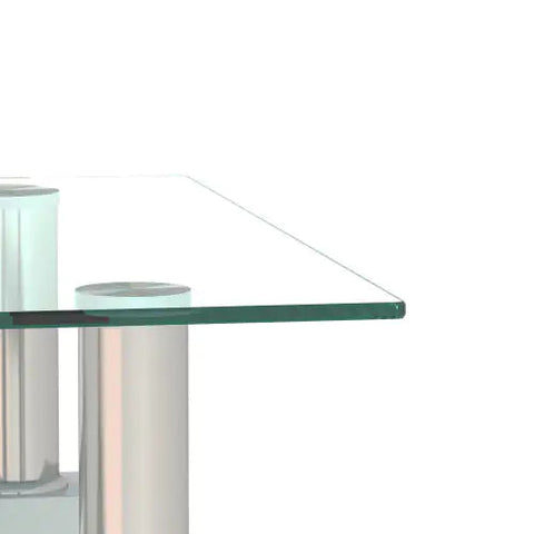1-Piece Modern Tempered Glass End Table Frugal Finds Galore