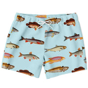 Men's Beach Shorts Featuring Fish Print Design Frugal Finds Galore