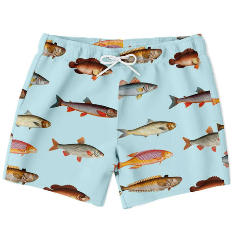 Men's Beach Shorts Featuring Fish Print Design Frugal Finds Galore
