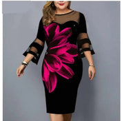 Plus Size Vintage Floral Mesh Patchwork Dress Frugal Finds Galore