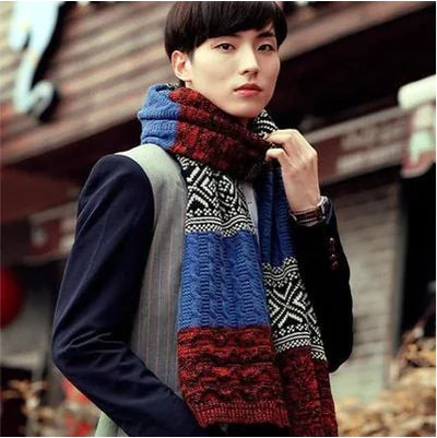 Knitted Long Scarf for Men Frugal Finds Galore