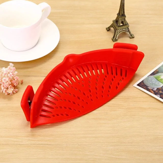 Silicone Clip-On Pot Pan Strainer