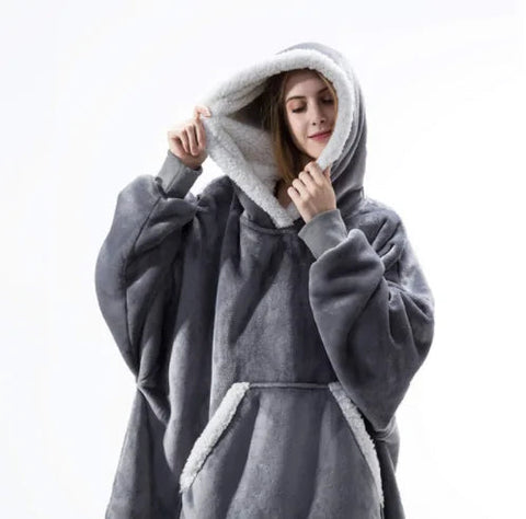 Oversized Hoodie Blanket With Sleeves Sweatshirt Frugal Finds Galore