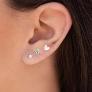 Sterling Silver Crystal Stud Earrings Frugal Finds Galore