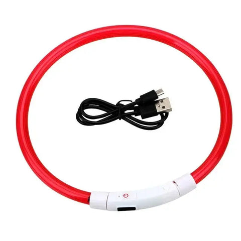 Safety Flashing Glow Dog Collar Frugal Finds Galore