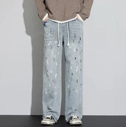 Retro Graffiti Distressed Jeans Frugal Finds Galore