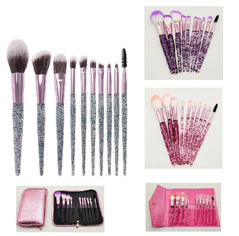 10-Piece Makeup Brush Set for Beauty and Blending Frugal Finds Galore