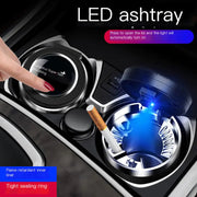 Multifunctional Car Ashtray with LED Light and Metal Core Frugal Finds Galore