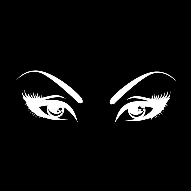 Women Eyes Car Sticker Decoration