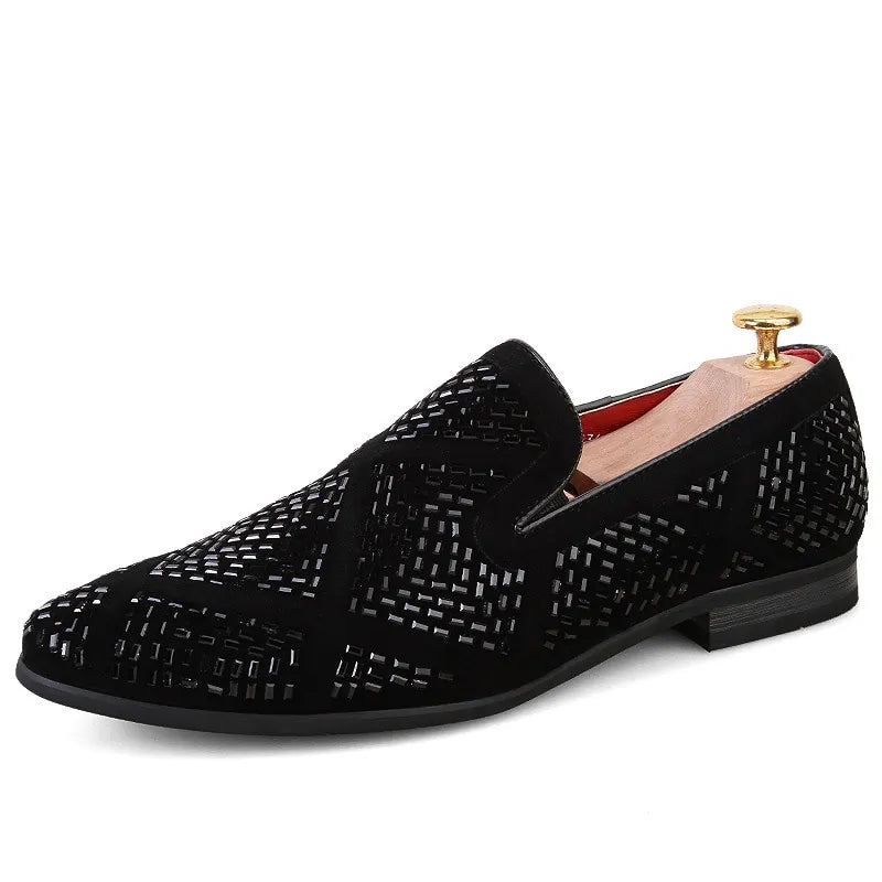 Rhinestone Loafer Shoes