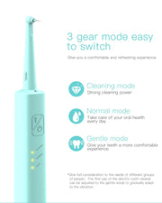 LED Rechargeable Tooth Cleaner with 3 Modes & 2 Heads Frugal Finds Galore