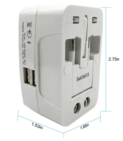 Universal Travel Adapter with Multiple Functions Frugal Finds Galore