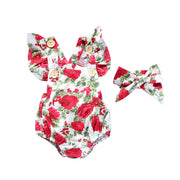 Toddler Floral Romper with Headband Frugal Finds Galore