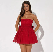 LuxeLace Back Bow Dress Frugal Finds Galore