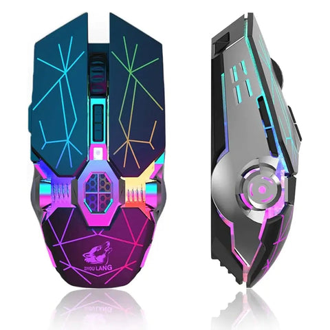Wireless Rechargeable Gaming Mouse with RGB Lights Frugal Finds Galore
