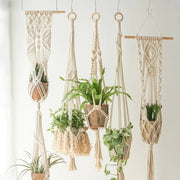 Handwoven Bohemian Plant Hanging Basket Frugal Finds Galore