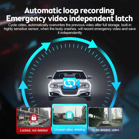 2.7'' Full HD 1080P Dash Cam Car DVR Front & Rear Camera Night Vision G-Sensor Frugal Finds Galore