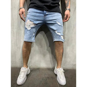 Slim Fit Men's Denim Pants with Holes Frugal Finds Galore